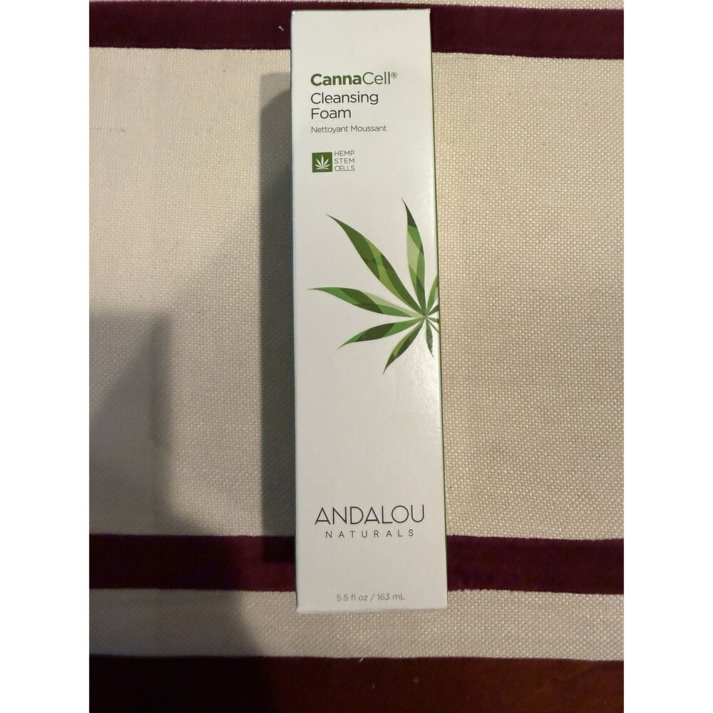 NEW IN BOX Andalou Naturals CannaCell Cleansing Foam 5.5 fl Oz